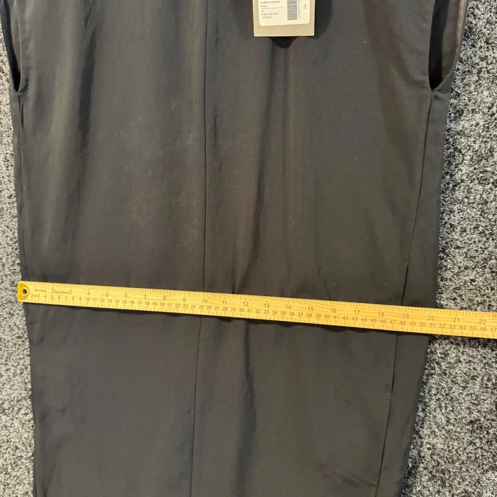 NWT EVERLANE The Japanese GoWeave Cocoon Dress Black Sleeveless‎ Midi Size 2 - Picture 6 of 6